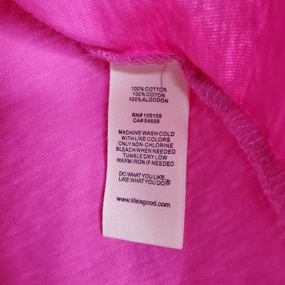 Life is Good Graphic Tee Scenic 30-A Florida Lounge Pink Coastal Grandma - Picture 8 of 8